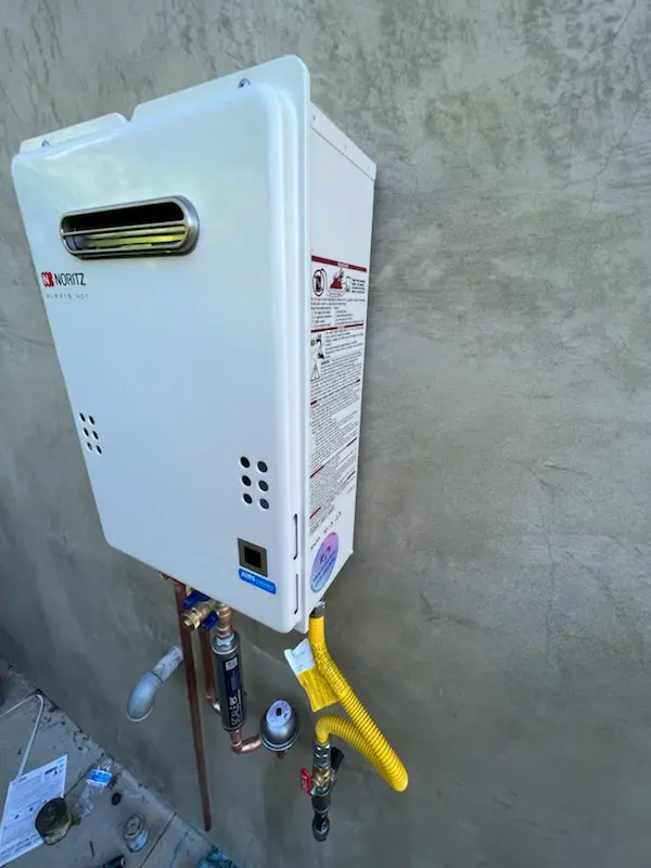 Tankless water heater installation for Parkland Terrace homes